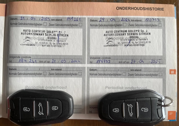 Citroen C4 Picasso cena 41000 przebieg: 171000, rok produkcji 2016 z Kraków małe 379